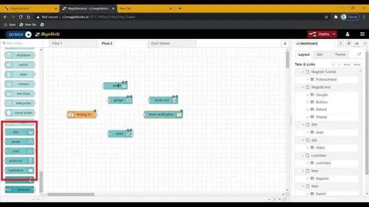 Configurer les widgets du tableau de bord