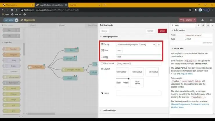 Configure os widgets do painel