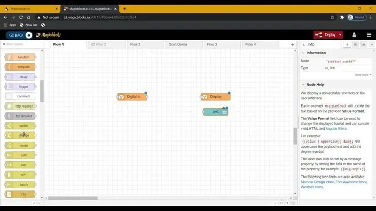 Configure o Bloco de Mudanças