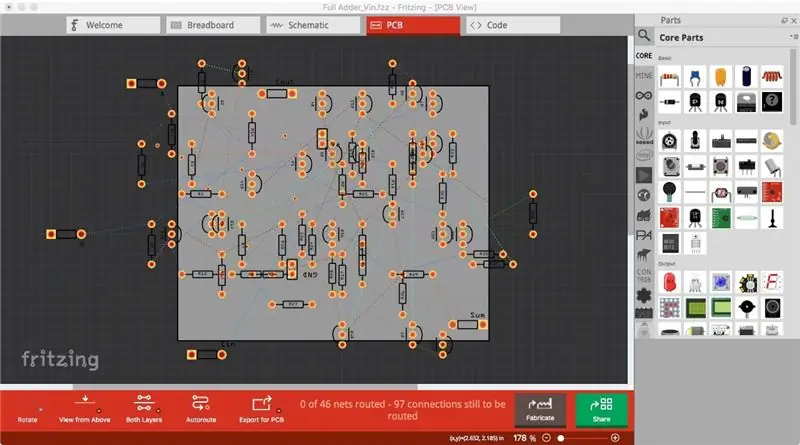 Tsim Tus Qauv Adder PCB