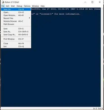 Buat File Python Baru