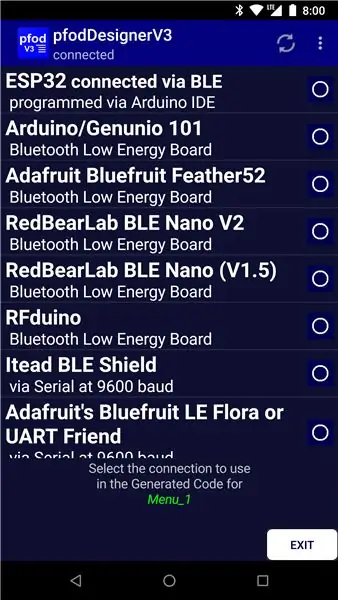 ESP32 BLE kodu ģenerators