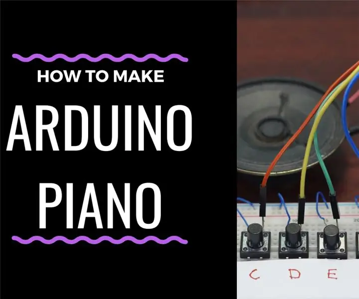 Arduino istifadə edən Mini Piano: 4 addım