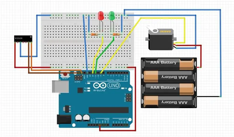 การเดินสาย Ball Balancer & Arduino Sketch