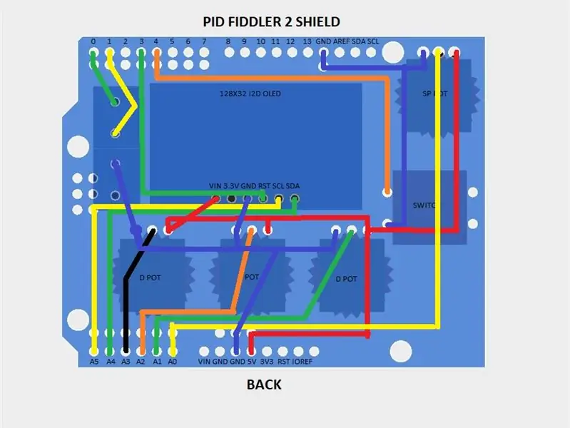 Pid Fiddler 2 - Kabeldragning, montering och Arduino -skiss