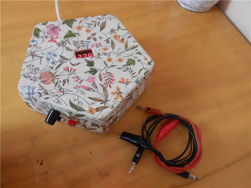 Pentagons strömförsörjning (24v)+USB -laddare med decoupage