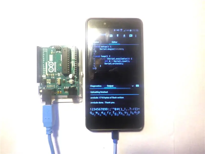 Programmer Arduino avec téléphone