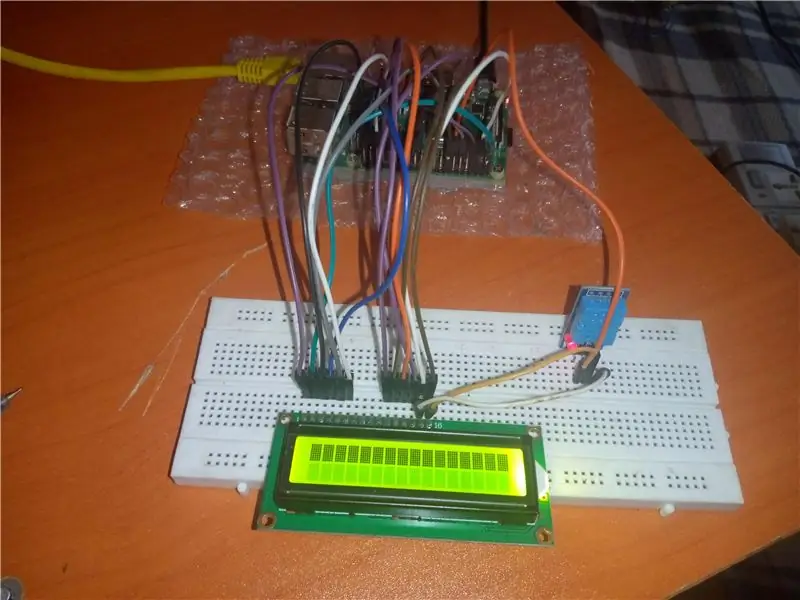 Raspberry Pi istifadə edərək LCD -də DHT məlumatlarını necə oxumaq olar