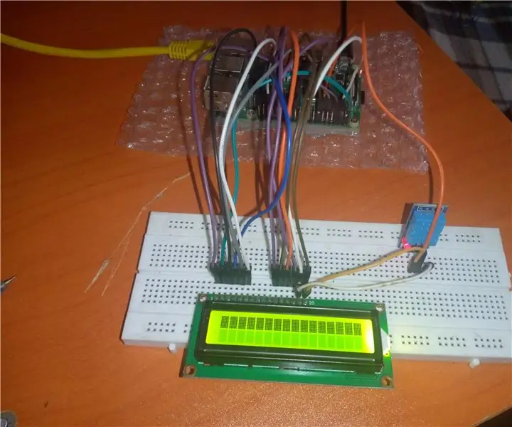 DHT -andmete lugemine LCD -lt Raspberry Pi abil: 6 sammu