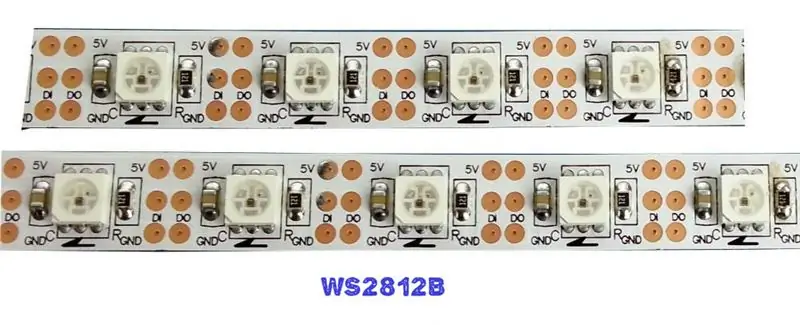 Tipos de tiras de LED RGB direccionables