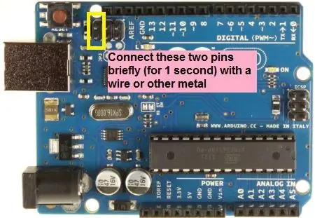 Mise à niveau du micrologiciel de l'Atmega16U2 à bord