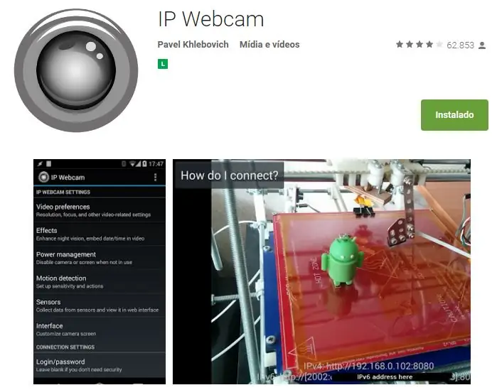 IP kamera Android