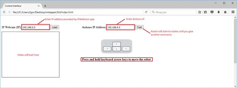 Web-based Control Interface