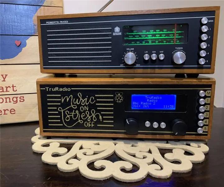 Roberts RM33 Raspberry Pi interneta radio (vēl viens ): 8 soļi (ar attēliem)