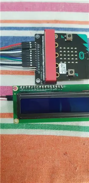 Txuas 16 × 2 Lcd Zaub rau Micro Bit