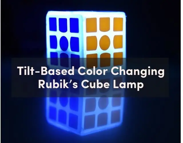 Εύκολο Tilt-based Color Changing Wireless Rubik's Cube Lamp