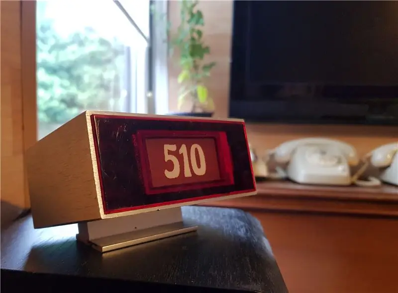 E-Ink YouTube-teller uit de jaren 70