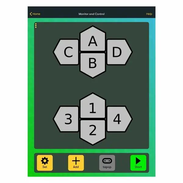 Configuració de l'aplicació GamePad IOS Micro: bit