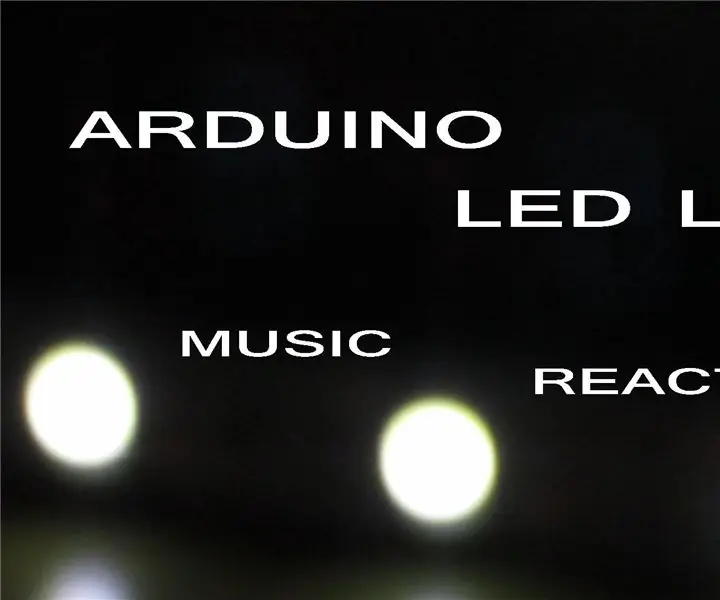 ARDUINO LED LIGHT MUSIC REACTIVE: 4 шага