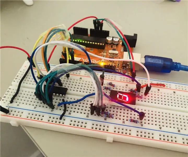 Shift Qeydiyyatı ilə 7 Segment Display Counter: 3 Addım