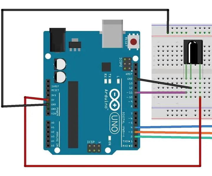 Izgaismojiet gaismas diodes, izmantojot televizora tālvadības pulti: 3 soļi