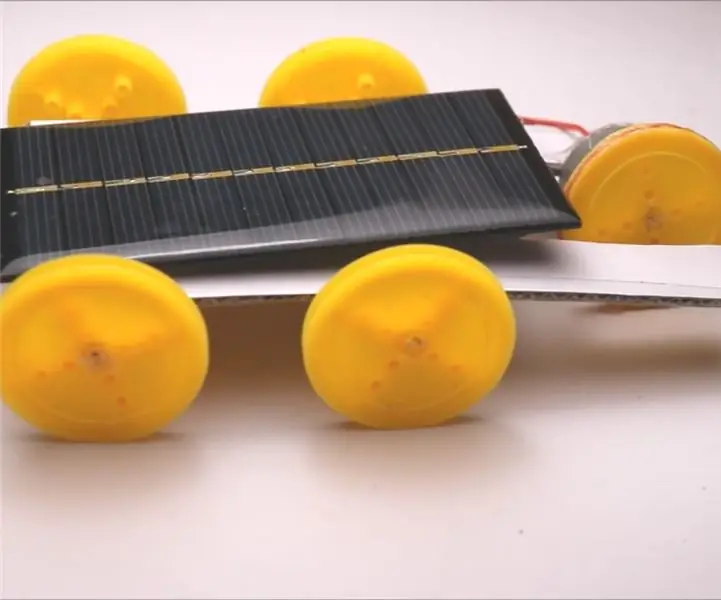 Increíble coche de célula solar: 5 pasos