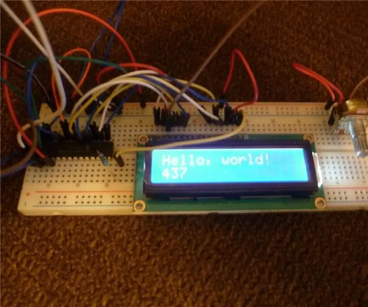 DIY I2C LCD displejs ar ieejām: 6 soļi