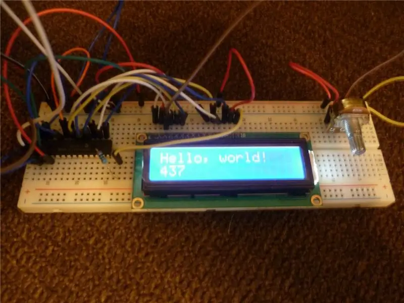 DIY I2C LCD-scherm met ingangen