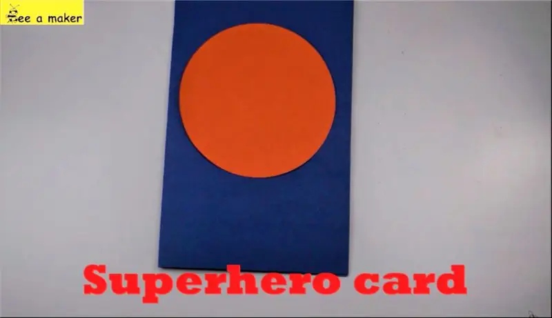 Superheld papieren printkaart