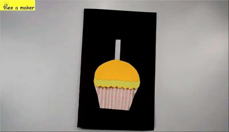 Ett Cupcake Paper Circuit Card