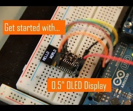 Comenceu amb la pantalla OLED de 0,5 ": 4 passos