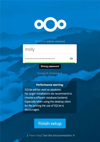 Voltooi u NextCloud -opstelling