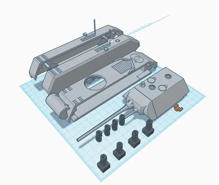 Panzer VIII Maus በ Microbit የሚነዳ