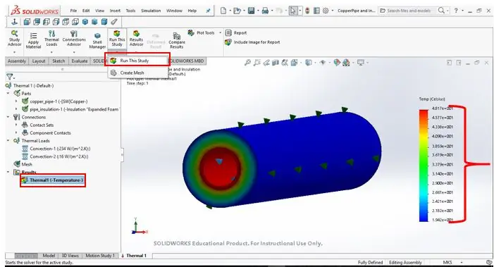 Esegui lo studio