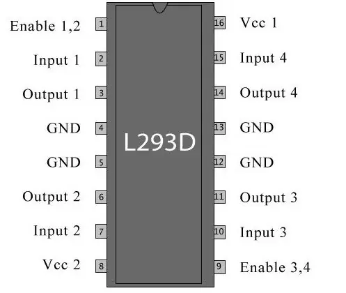 L293D чипийг нэмж байна