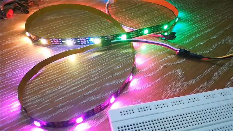 Alimentació de la tira LED WS2812 RGB