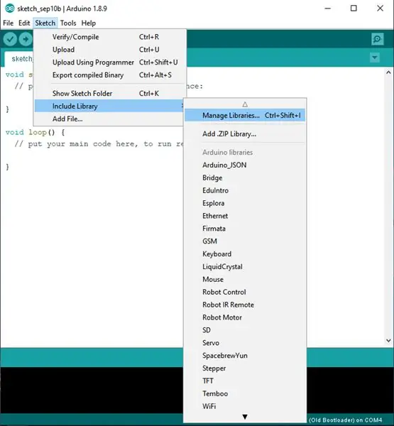 เพิ่มไลบรารีโดยใช้ Arduino IDE