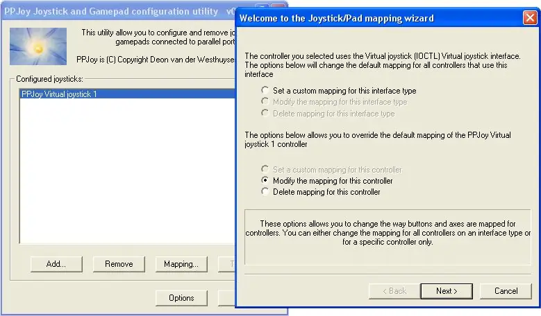 Instal·lació i configuració de PPJoy