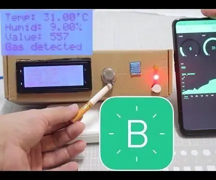 NodeMCU ESP8266 Blynk DHT11, MQ-2, MQ-3 ile Çok Sayıda Duman/Alkol Dedektörü ve Yangın Alarmı Nasıl Yapılır: 7 Adım