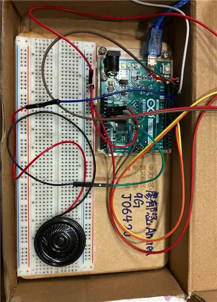 Langkah 3: Hubungkan Garis Dengan Arduino dan Sirkuit