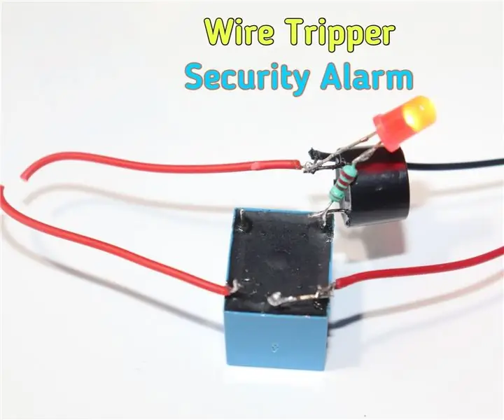 Hvordan lage Wire Tripper Security Alarm Circuit: 9 trinn