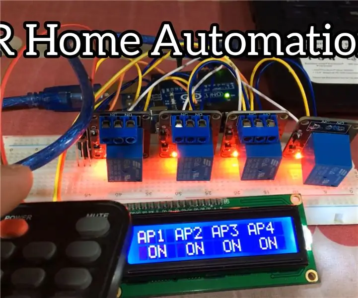 IR -hjemmeautomatisering ved bruk av relé: 6 trinn (med bilder)