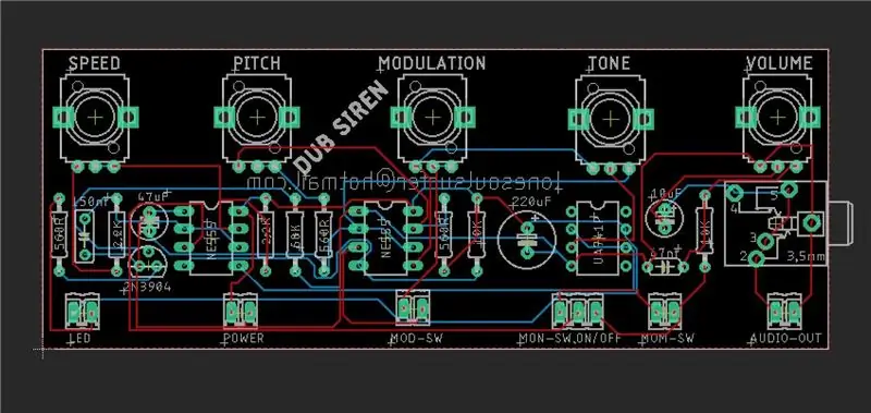 Esquema de Dub Siren i fitxers PCB