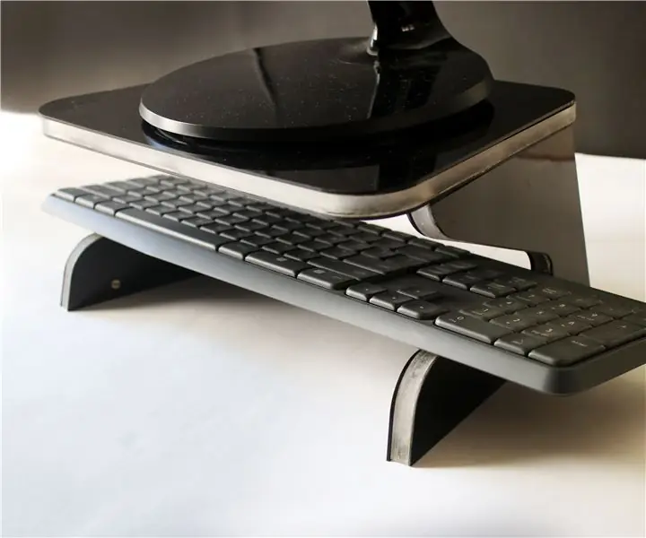 Ergonomic Edge Lit Monitor Stand: 18 ደረጃዎች (ከስዕሎች ጋር)