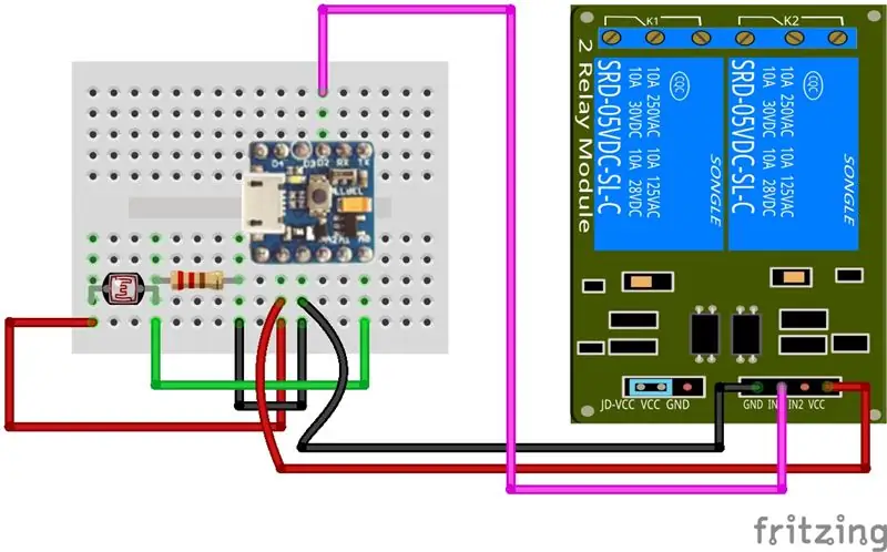 Menyambungkan Relay ke PICO