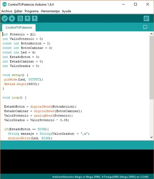 2. Schritt: Código En Arduino Y Montaje