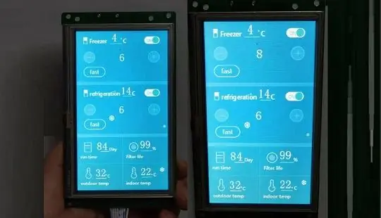 Kontrol Kulkas Dengan Tft Lcd