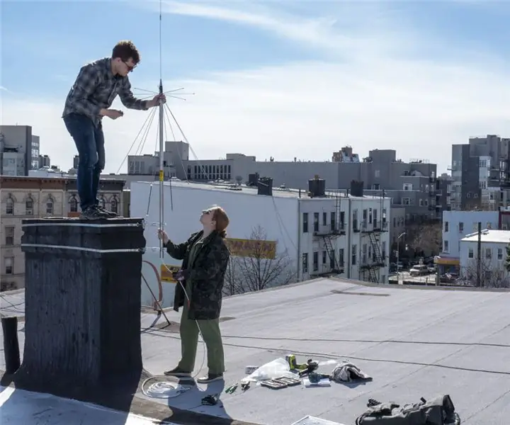 Urban Rooftop Ham Radio Radio Antenna: 8 βήματα (με εικόνες)