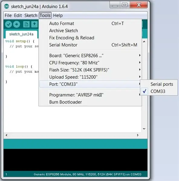 Programarea ecranului WiFi