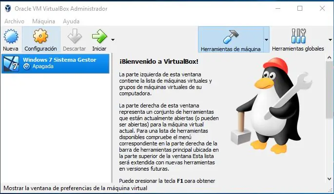 DACS: INICIAR LA MQUINA VIRTUAL